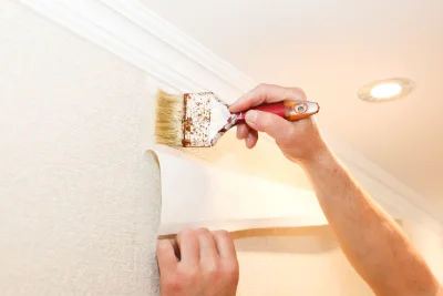 Pose de papier peint à Riom-ès-Montagnes — revêtements muraux et toiles de verre
